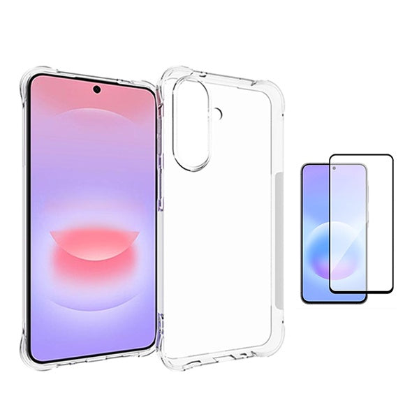 Kit Capa Super Proteção + Película de Vidro Temperado Gorilasglass GIFT4ME Para Samsung Galaxy A27 - Transparente