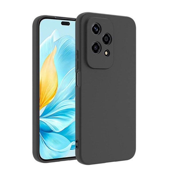 Capa Proteção Traseira Silicone GIFT4ME Compativel Com Honor 200 Lite - Preto