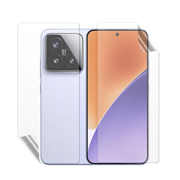 Kit Película Protectora de Hydrogel Frente e Verso Gift4Me Para Xiaomi 15 - Transparente
