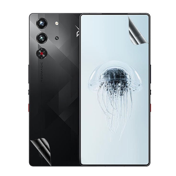 Kit Película Protectora de Hydrogel Frente e Verso Gift4Me Para ZTE nubia Red Magic 10 Pro - Transparente