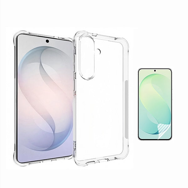 Kit Capa Traseira Super Proteção + Película de Hydrogel Frente Transparente GIFT4ME Para Samsung Galaxy S26 FE - Transparente