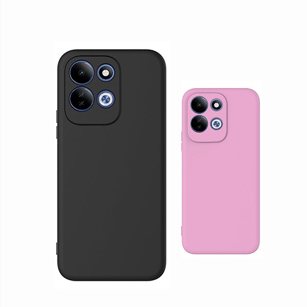 Kit 2x Capa Proteção Silicone GIFT4ME Para Xiaomi Redmi 17 4G - Preto / Rosa