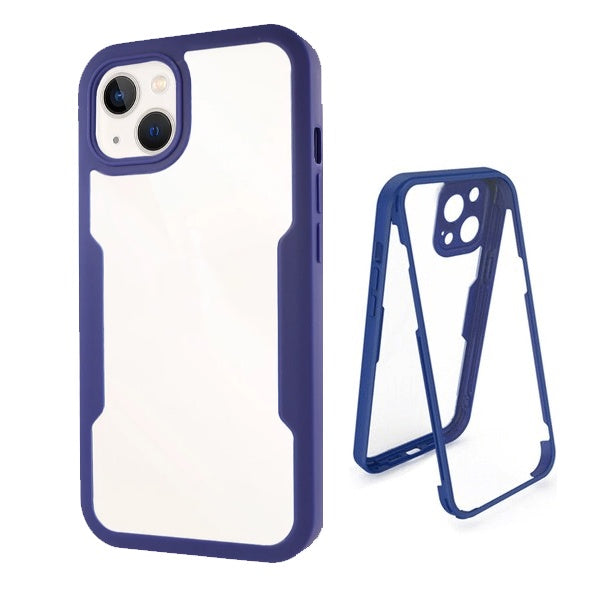 Capa 360° Proteção Frente e Verso Gift4Me Para Apple iPhone 13 Mini - Azul Escuro