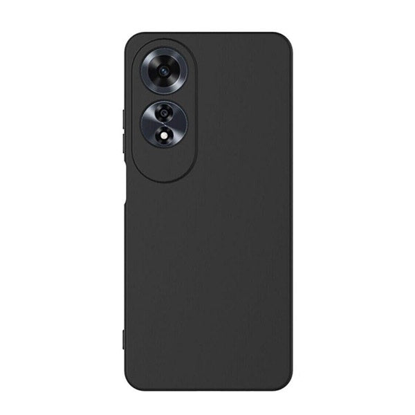 Capa Proteção Traseira Silicone GIFT4ME Compativel Com Oppo A60 - Preto