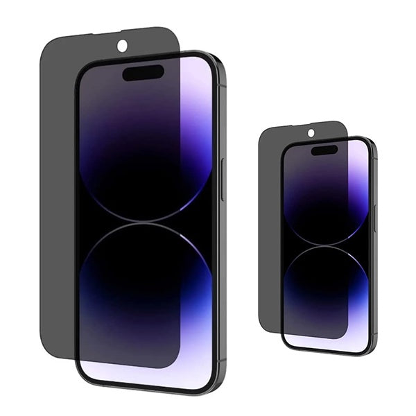 Kit 2 Películas de Vidro Temperado Privacidade GIFT4ME Para Apple iPhone 16e - Transparente/Preto
