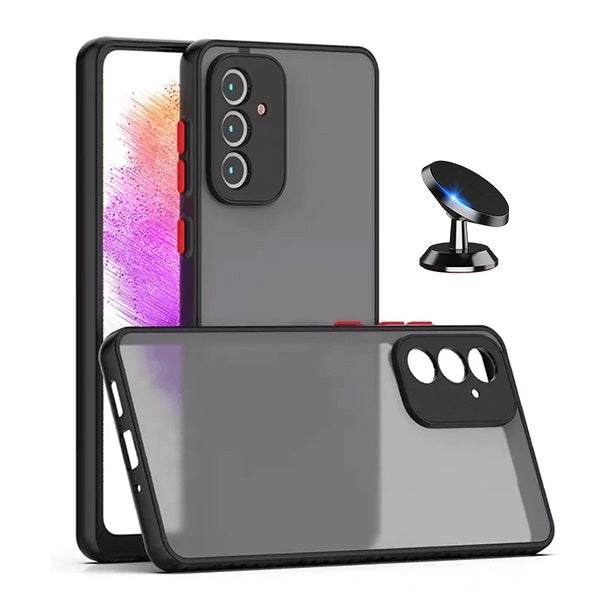Kit Capa Traseira Proteção Camara + Suporte Magnético Gift4Me Para Samsung Galaxy A13 5G - Preto