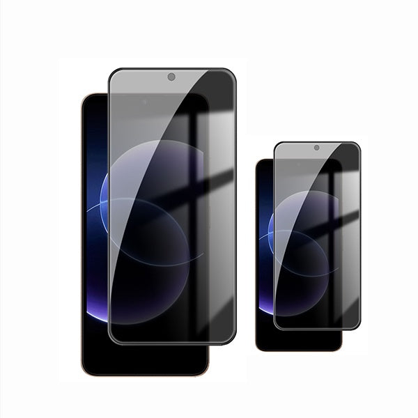 Kit 2 Películas de Vidro Temperado Privacidade GIFT4ME Para Xiaomi Redmi 17C 4G - Transparente/Preto