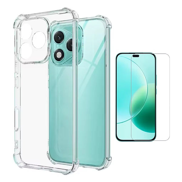 Kit Capa Super Proteção + Película de Vidro Temperado GIFT4ME Para Honor 400 Lite - Transparente