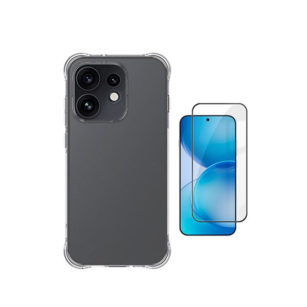 Kit Capa Super Proteção + Película de Vidro Temperado Gorilasglass GIFT4ME Para Oppo Reno16 - Transparente