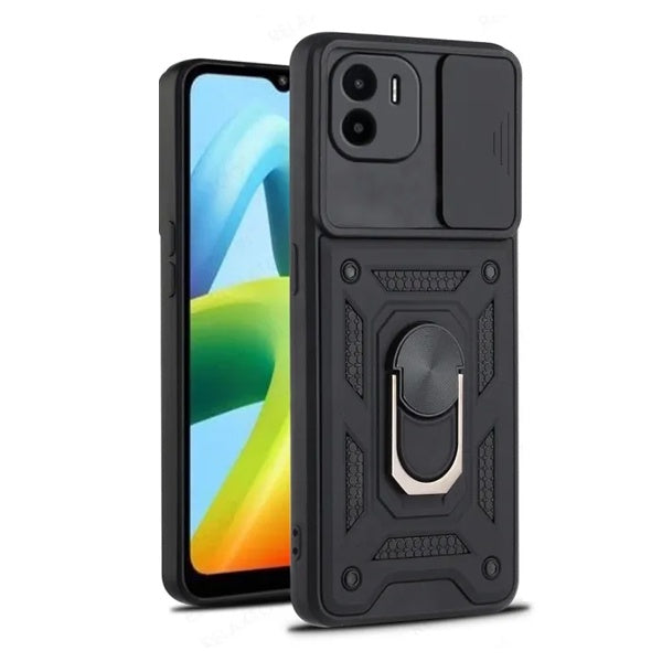 Capa de Proteção Militar Magnética Janela Deslizante Gift4Me Para Xiaomi Redmi A2 - Preto