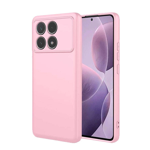 Capa Proteção Traseira Silicone GIFT4ME Compativel Com Xiaomi Poco F6 Pro - Rosa