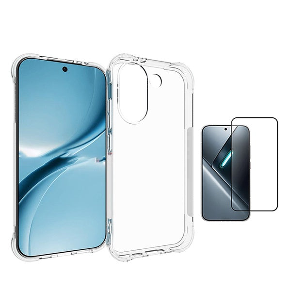 Kit Capa Super Proteção + Película de Vidro Temperado Gorilasglass GIFT4ME Para Xiaomi Poco X8 Pro 5G - Transparente