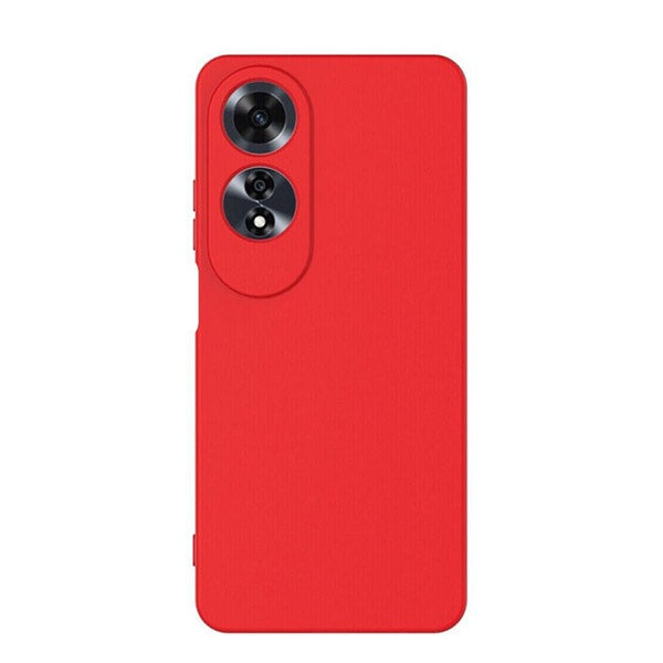 Capa Proteção Traseira Silicone GIFT4ME Compativel Com Oppo A60 - Vermelho