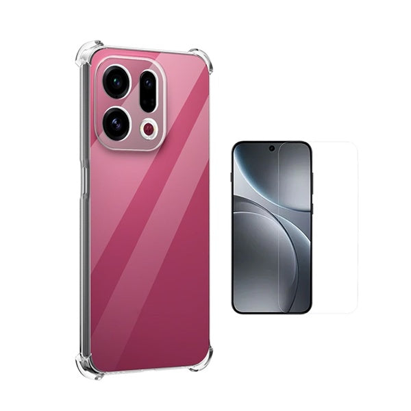 Kit Capa Super Proteção + Película de Vidro Temperado GIFT4ME Para Oppo Find X9 - Transparente