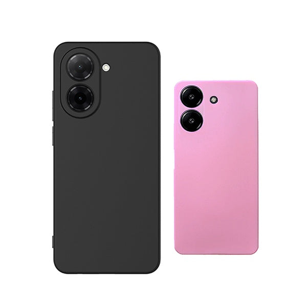 Kit 2x Capa Proteção Silicone GIFT4ME Para Xiaomi Redmi A7 - Preto / Rosa