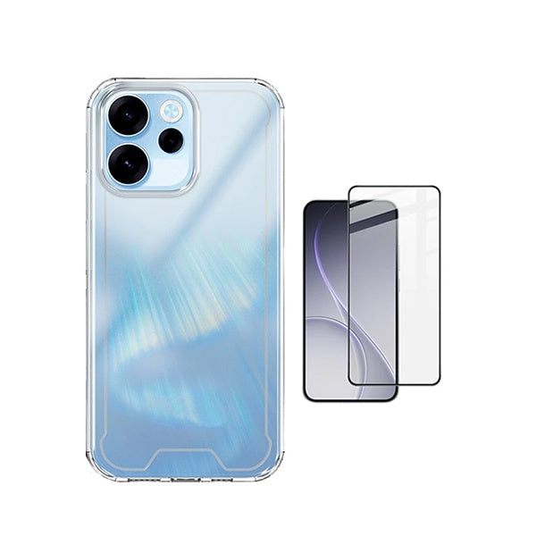 Kit Capa Super Proteção + Película de Vidro Temperado Gorilasglass GIFT4ME Para Oppo Reno15 Pro - Transparente