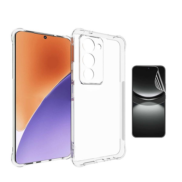 Kit Capa Traseira Super Proteção + Película de Hydrogel Frente Transparente GIFT4ME Para Xiaomi Redmi 15 4G - Transparente