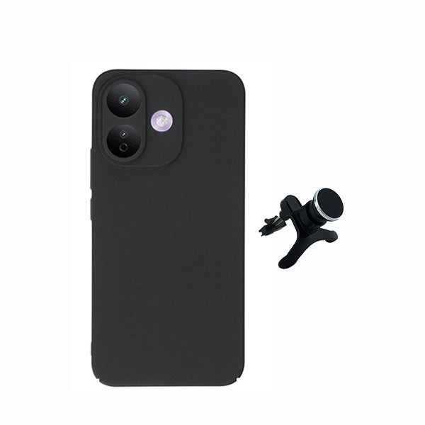 Kit Suporte Magnético Com Pernas + Capa Proteção Silicone GIFT4ME Para Xiaomi Redmi Note 17 Pro 5G - Preto