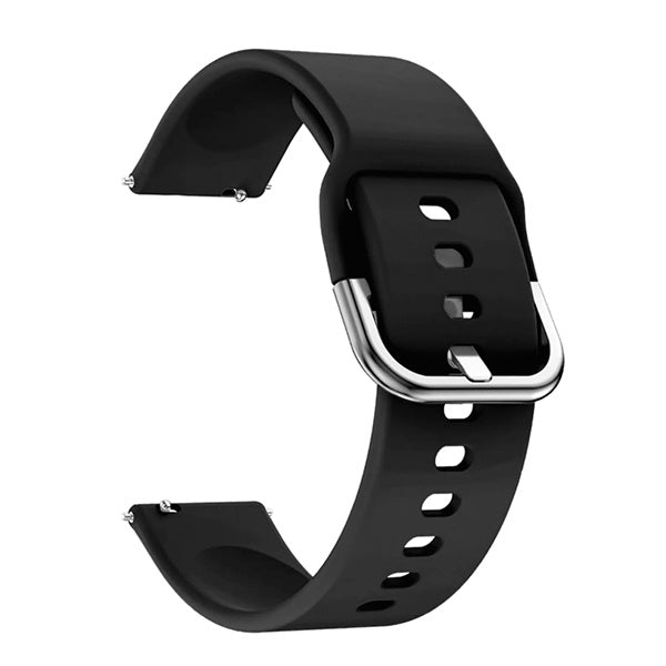 Bracelete Silicone Com Fivela GIFT4ME Para Mibro C2 - Preto
