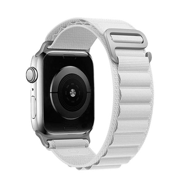 Bracelete Poliéster Alpine M Gift4Me Para Apple Watch Series 10 - 42mm - Branco