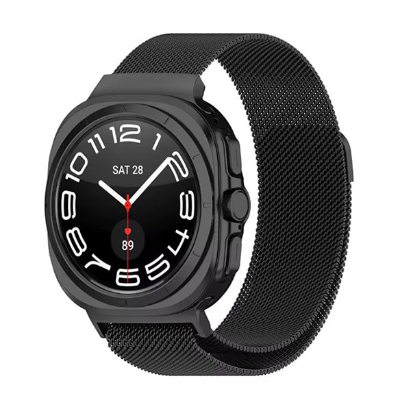 Bracelete Milanese Com Fecho Magnético GIFT4ME Para Samsung Galaxy Watch Ultra2 - Preto