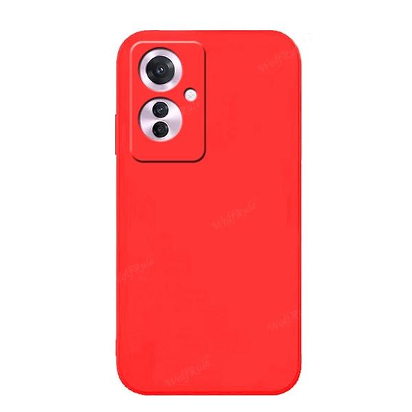 Capa Proteção Traseira Silicone GIFT4ME para Oppo Reno11 F - Vermelho