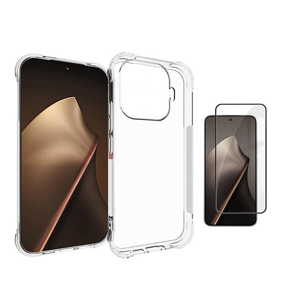 Kit Capa Super Proteção + Película de Vidro Temperado Gorilasglass GIFT4ME Para Xiaomi 17T 5G - Transparente