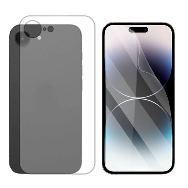 Kit Película Protectora de Hydrogel Frente e Verso GIFT4ME Para Apple iPhone 16e - Transparente