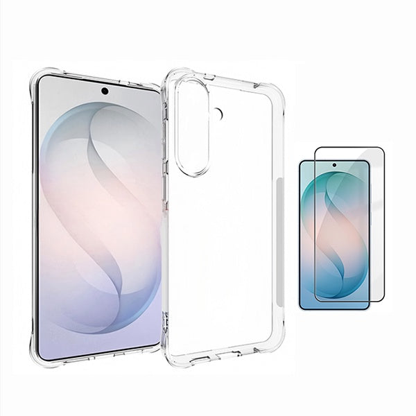 Kit Capa Super Proteção + Película de Vidro Temperado Gorilasglass GIFT4ME Para Samsung Galaxy S26 FE - Transparente