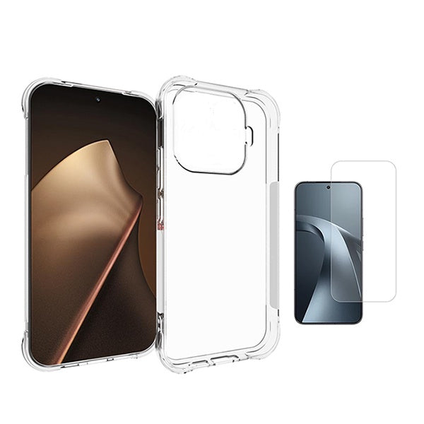 Kit Capa Super Proteção + Película de Vidro Temperado GIFT4ME Para Xiaomi 17T Pro 5G - Transparente