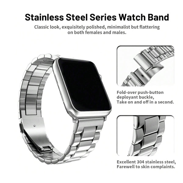 Bracelete de Aço + Ferramenta Gift4Me Para Apple Watch Ultra 2 (2024) - Cinza