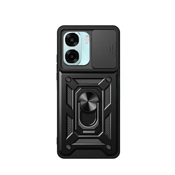 Capa de Proteção Militar Magnética Janela Deslizante GIFT4ME Para Oppo A6 5G - Preto