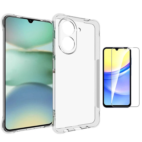 Kit Capa Super Proteção + Película de Vidro Temperado GIFT4ME Para Xiaomi Redmi A5 4G - Transparente