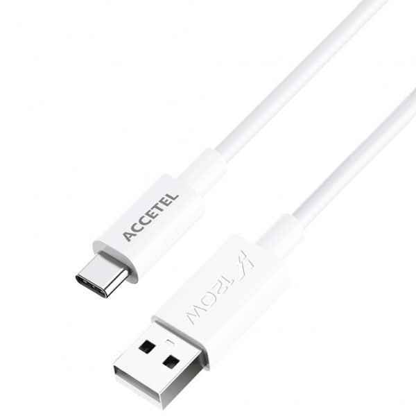 Cabo de Carregamento Turbo Fast Charge 6a 120w Usb-A - Type-C 1m Gift4Me Para Xiaomi - Branco