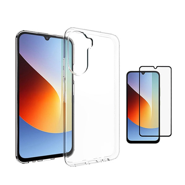 Kit Capa Super Proteção + Película de Vidro Temperado Gorilasglass GIFT4ME Para Xiaomi Redmi A7 Pro 4G - Transparente
