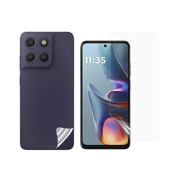 Kit Película Protectora de Hydrogel Frente e Verso GIFT4ME Para Motorola Moto G17 Power - Transparente