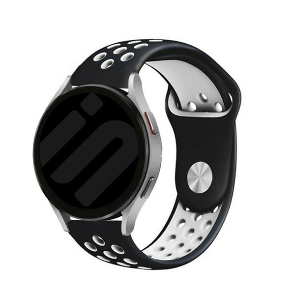 Bracelete Desportiva GIFT4ME Compativel Com Samsung Galaxy Watch FE - Preto / Branco