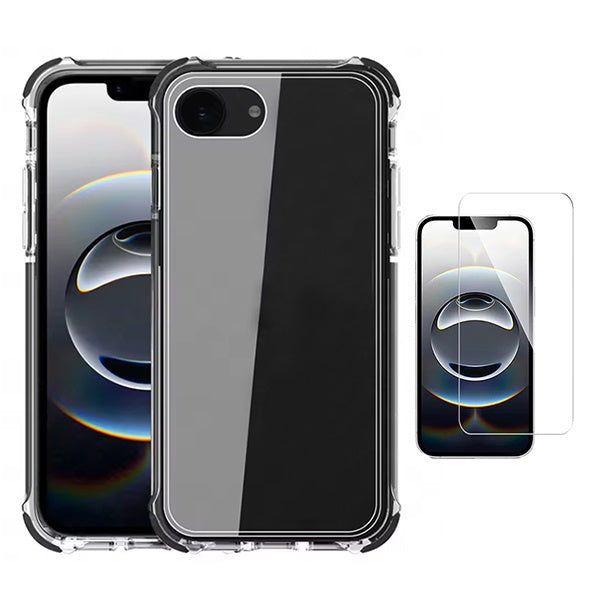 Kit Capa Super Proteção + Película de Vidro Temperado GIFT4ME Para Apple iPhone 17e - Transparente
