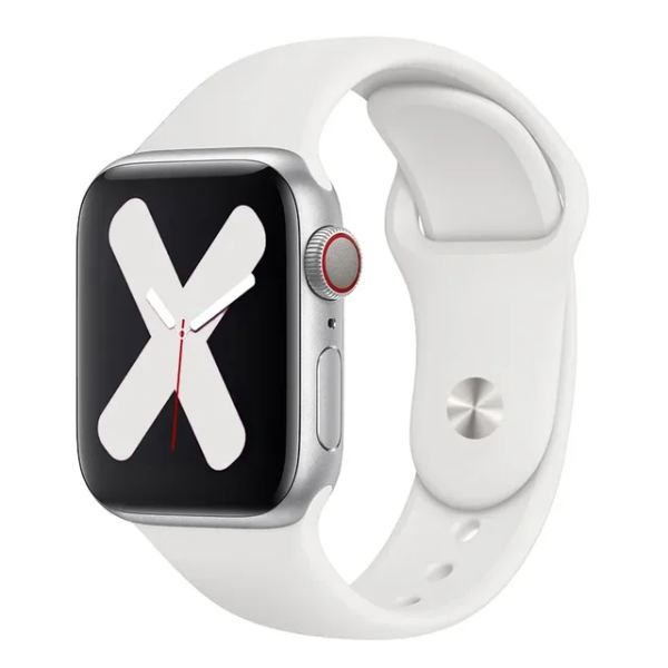 Bracelete Silicone GIFT4ME Para Apple Watch Series 12 - 42mm - Branco