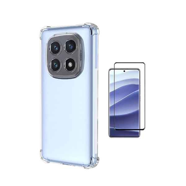 Kit Capa Super Proteção + Película de Vidro Temperado Gorilasglass GIFT4ME Para Xiaomi Redmi Note 15 5G - Transparente