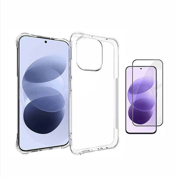 Kit Capa Super Proteção + Película de Vidro Temperado Gorilasglass GIFT4ME Para Xiaomi Redmi Note 17 5G - Transparente