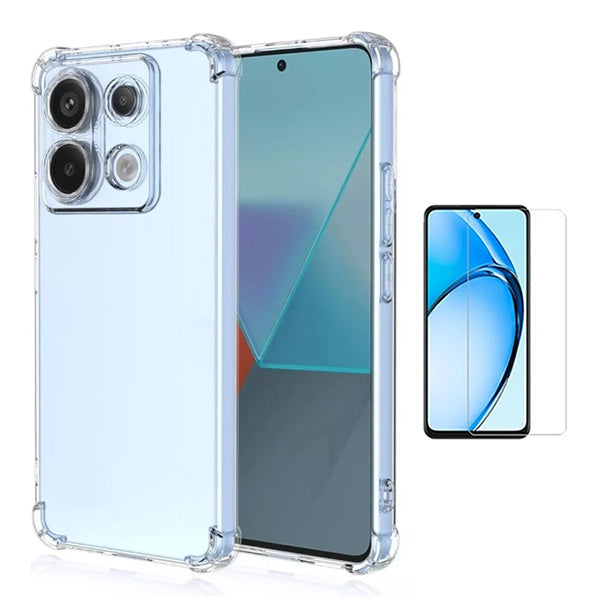 Kit Capa Super Proteção + Película de Vidro Temperado GIFT4ME Para Oppo Reno13 - Transparente