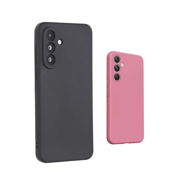 Kit 2x Capa Proteção Silicone GIFT4ME Para Samsung Galaxy A27 5G - Preto / Rosa
