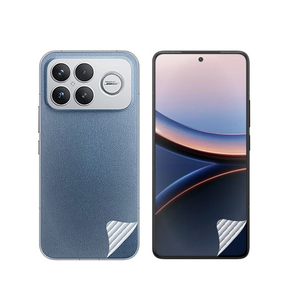 Kit Película Protectora de Hydrogel Frente e Verso GIFT4ME Para Xiaomi Poco F8 Ultra - Transparente