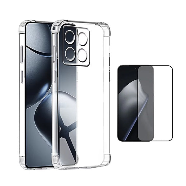 Kit Capa Super Proteção + Película de Vidro Temperado Gorilasglass GIFT4ME Para Xiaomi 15T Pro 5G - Transparente