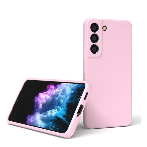 Capa Proteção Silicone Gift4Me Para Samsung Galaxy S21 FE - Rosa