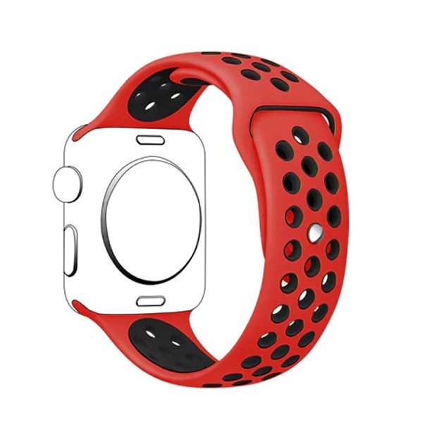 Bracelete Desportiva para Apple Watch Ultra 3 - Vermelho / Preto