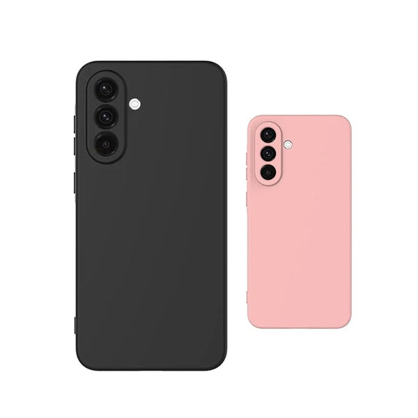 Kit 2x Capa Proteção Silicone GIFT4ME Para Samsung Galaxy A37 5G - Preto / Rosa