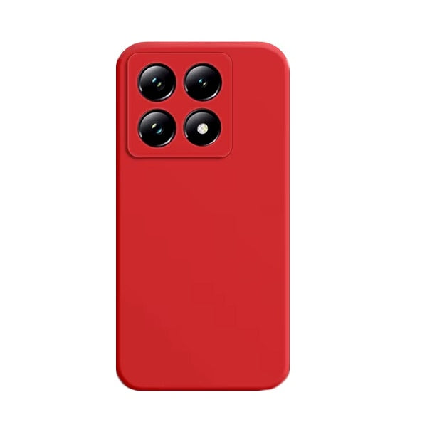 Capa Proteção Silicone Gift4Me Para Xiaomi 14T - Vermelha