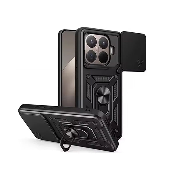 Capa de Proteção Militar Magnética Janela Deslizante GIFT4ME Para Xiaomi 15T Pro 5G - Preto